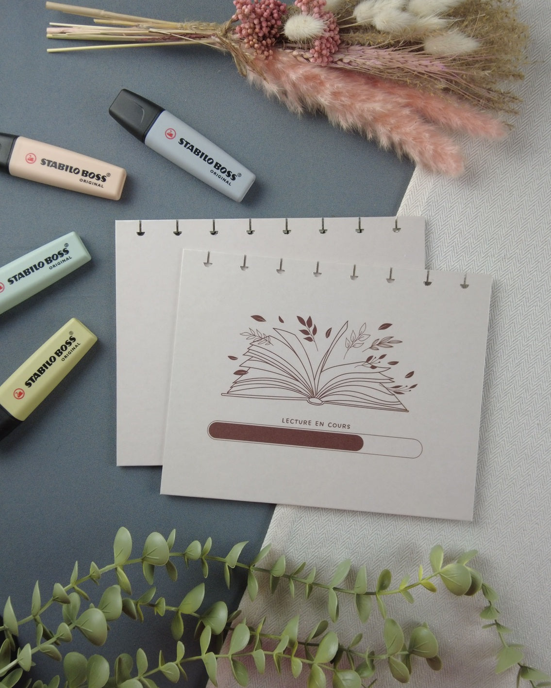 lectureencours-carnetdelecture-carnetrechargeable-couvertureatoma-lapapeteriedemarie.2