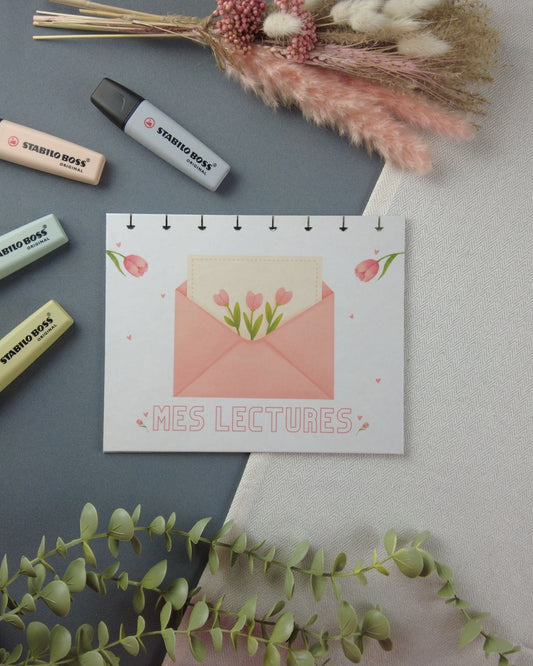 envelopperose-carnetdelecture-carnetrechargeable-couvertureatoma-lapapeteriedemarie.1