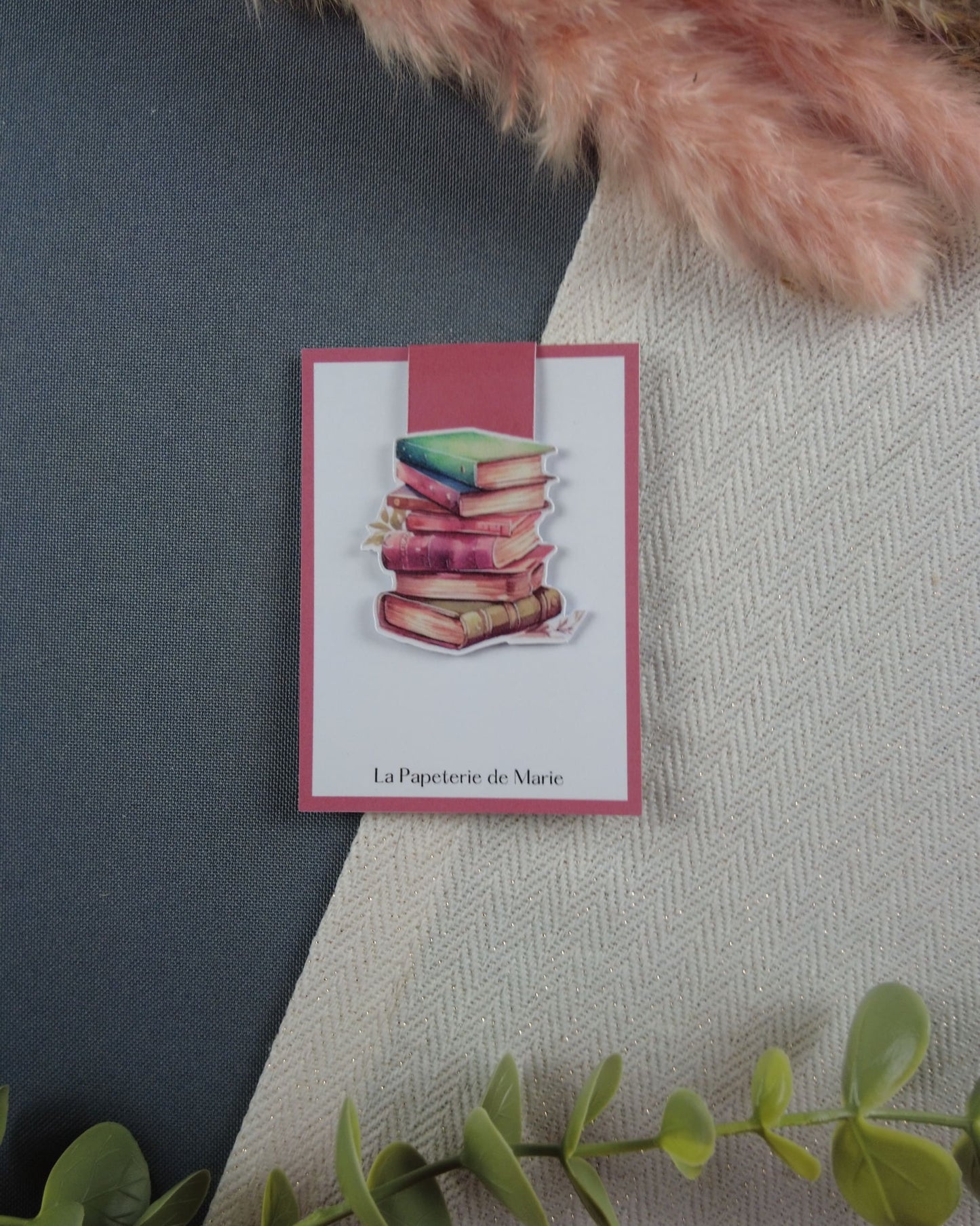 pilelivrevintagerose-marquepage-marquepageaimante-marquepagelivre-lapapeteriedemarie