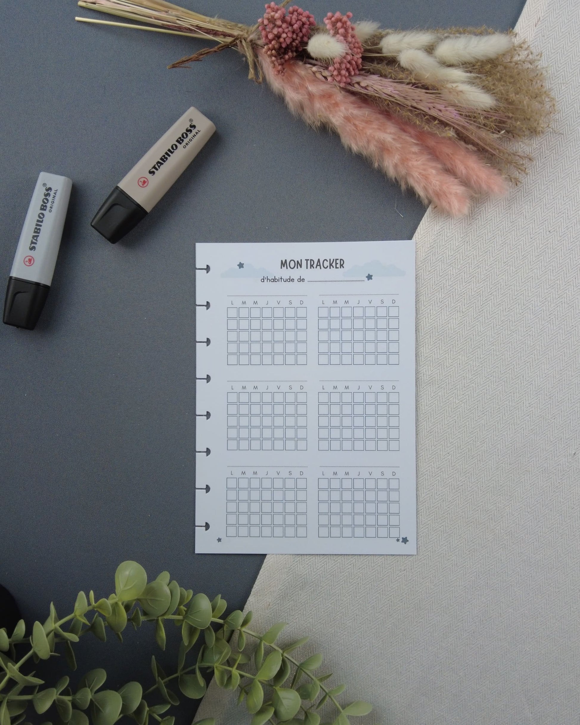 selfcare-gratitude-trackerbulletjournal-carnetrechargeable-carnetbienetre-lapapeteriedemarie