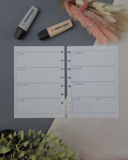 semainier2Frectangle-agendarechargeable-agendaperpertuel-agendasemainier-lapapeteriedemarie